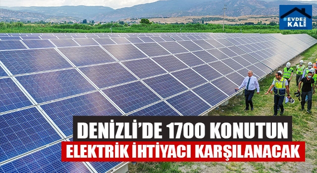 Denizli’de 1700 Konutun Elektrik İhtiyacı Karşılanacak