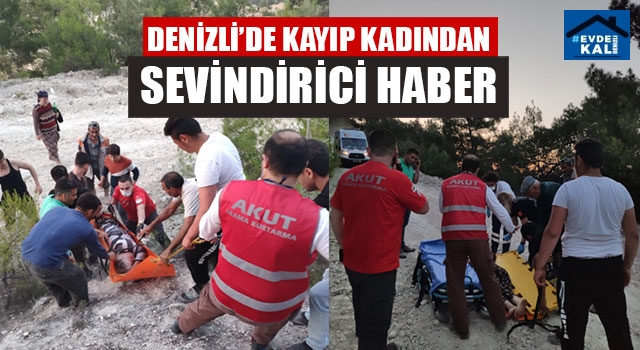 Denizli’de Kayıp Kadından Sevindirici Haber
