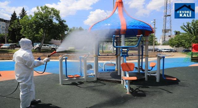 Pamukkale’de Spor Alanları Dezenfekte Ediliyor