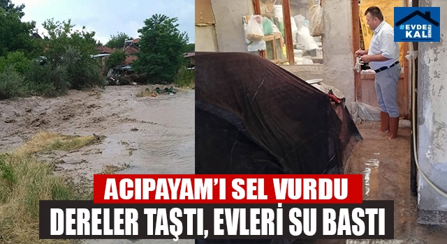 Denizli'de Acıpayam'ı sağanak vurdu