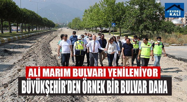 Denizli'de Alı Marım Bulvarı yenileniyor