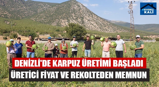 Denizli'de Karpuz Üretimi Başladı Üretici Fiyat Ve Rekolteden Memnun