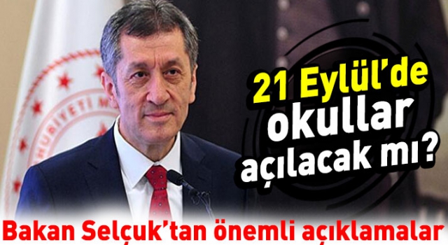 Bakan Selçuk'tan önemli açıklamalar