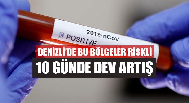 Denizli’de Bu Bölgeler Riskli 10 Günde Dev Artış