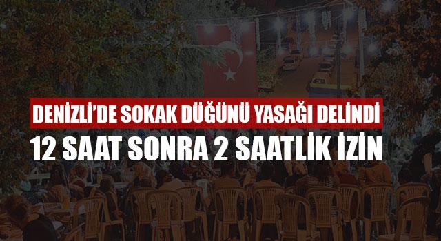 Denizli’de Sokak düğünü yasağı delindi 12 saat sonra 2 saatlik izin