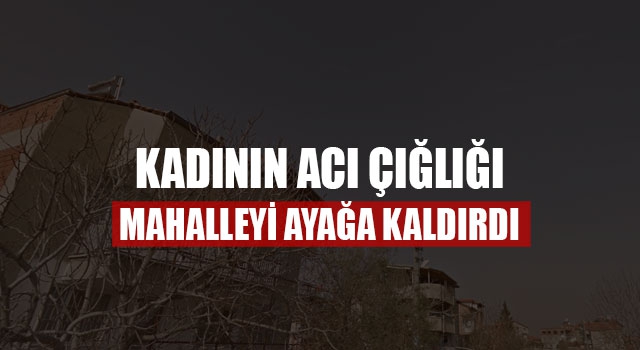 Kadının Acı Çığlığı Mahalleyi Ayağa Kaldırdı