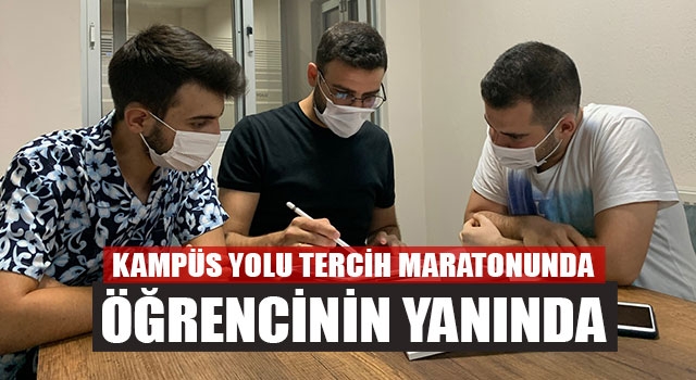 Kampüs Yolu Tercih Maratonunda Öğrencinin Yanında