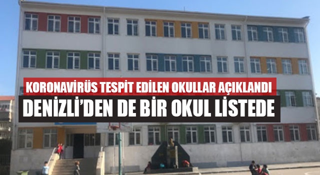 Koronavirüs tespit edilen 34 okulun ismini açıkladı Denizli’den de bir okul var