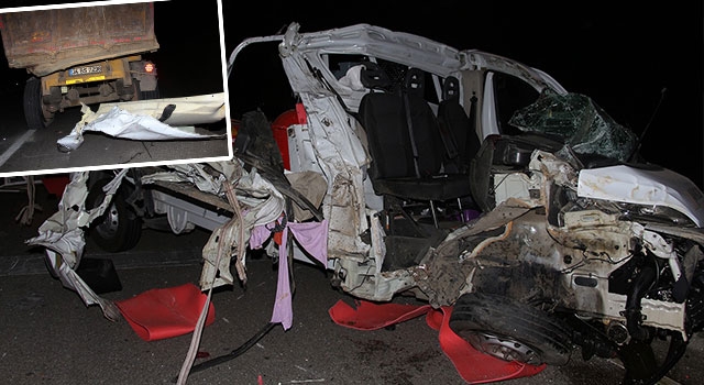 Kula’da kamyonet hafriyat kamyonuyla çarpıştı Kamil Arslan ağır yaralı