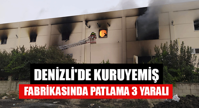 Denizli'de Kuruyemiş Fabrikasında patlama 3 yaralı