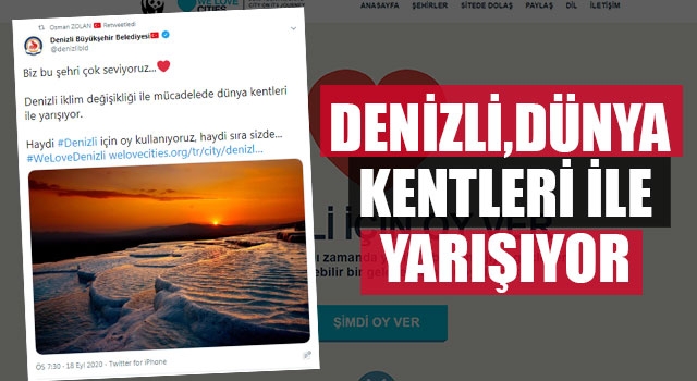 Dünyada #WeLoveDenizli Rüzgarı Esiyor