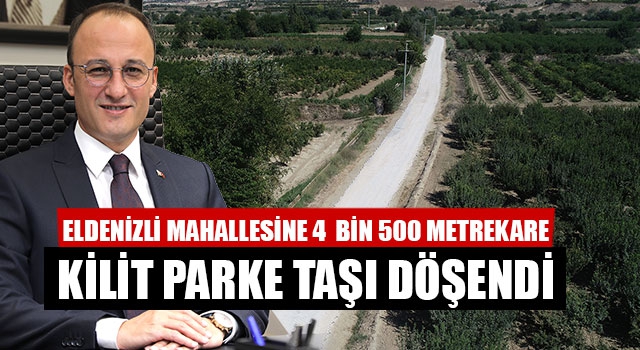Eldenizli Mahallesine 4 Bin 500 Metrekare Kilit Parke Taşı Döşendi