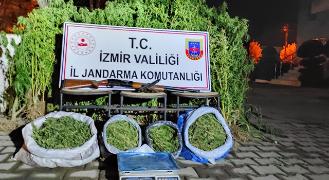 İzmir’de jandarmadan uyuşturucu operasyonu