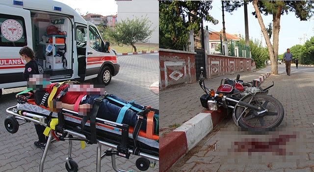 Kula’daki motosiklet kazasında Emrah Türkyılmaz ağır yaralandı