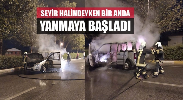 Seyir Halindeyken Bir Anda Yanmaya Başladı