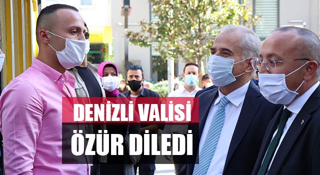 Denizli Valisi Özür Diledi