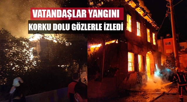 Vatandaşlar Yangını Korku Dolu Gözlerle İzledi