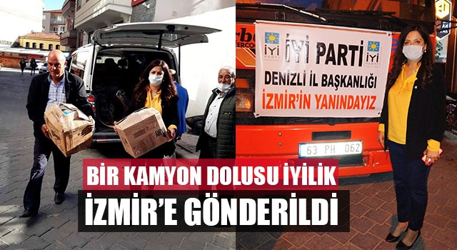 Bir Kamyon Dolusu İyilik İzmir’e Gönderildi