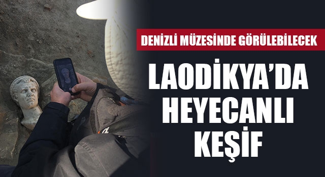 Laodikya’da 2 bin yıllık rahip başı heykeli bulundu