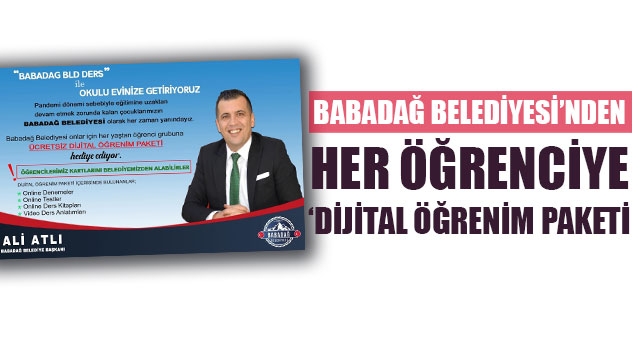 Babadağ Belediyesi’nden Her Öğrenciye ‘Dijital Öğrenim Paketi