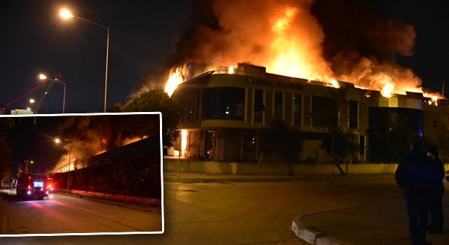 Çiğli’de Atatürk Organize Sanayi Bölgesi'nde plastik fabrikasında yangın