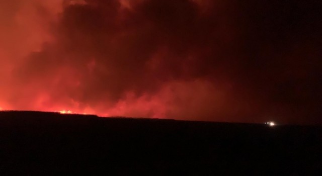 Afyonkarahisar’ın Bolvadin'de bulunan Eber Gölü  yangın faciası