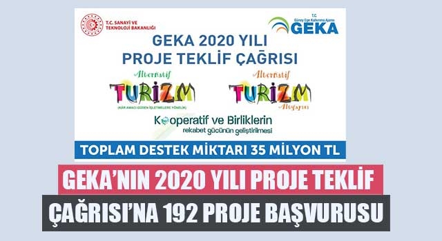 GEKA’nın 2020 Yılı Proje Teklif Çağrısı’na 192 Proje Başvurusu 