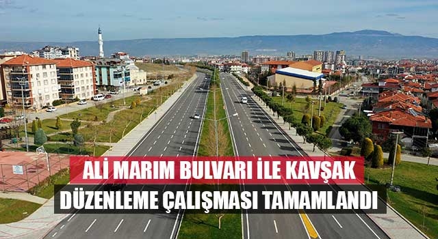 Ali Marım Bulvarı ile kavşak düzenleme çalışması tamamlandı