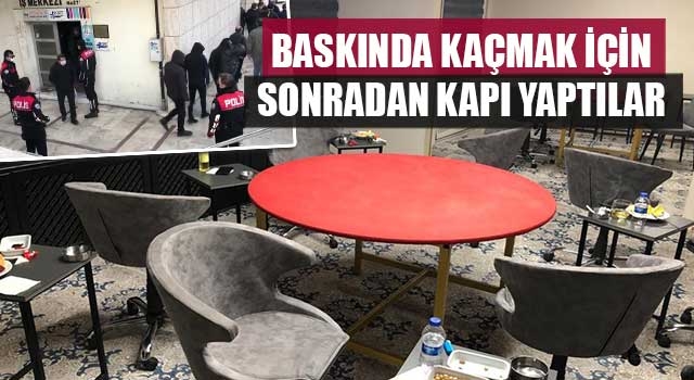 Baskında kaçmak için sonradan kapı yaptılar