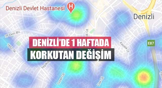 Denizli’de 1 haftada korkutan değişim