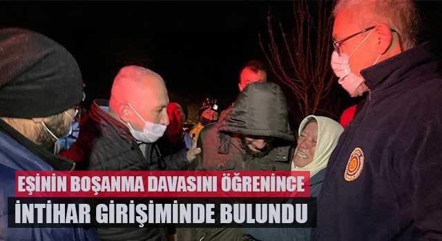 Eşinin boşanma davasını öğrenince intihar girişiminde bulundu