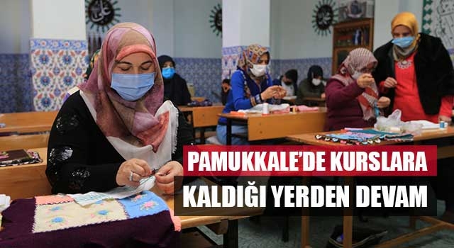 Pamukkale’de Kurslara Kaldığı Yerden Devam
