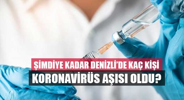 Şimdiye kadar Denizli’de kaç kişi koronavirüs aşısı oldu?