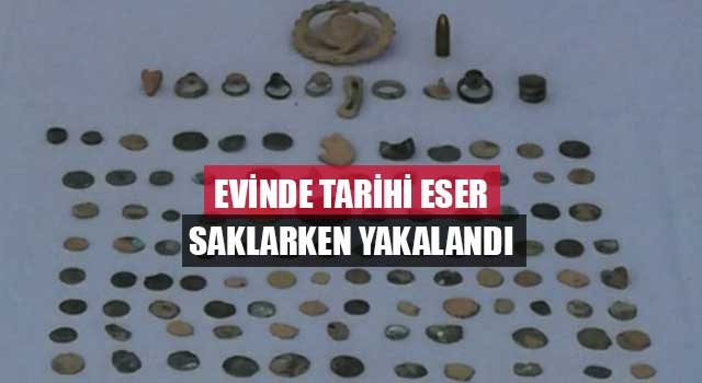 Evinde Tarihi Eser Saklarken Yakalandı