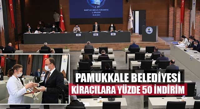Pamukkale Belediyesi Kiracılara yüzde 50 indirim