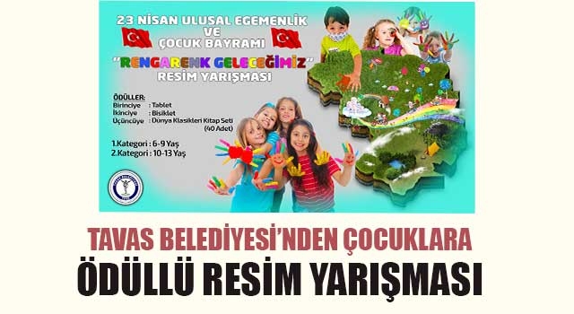 Tavas Belediyesi’nden Çocuklara Ödüllü Resim Yarışması
