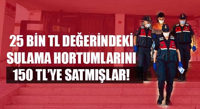 25 bin TL Değerindeki Sulama Hortumlarını 150 TL’ye Satmışlar!