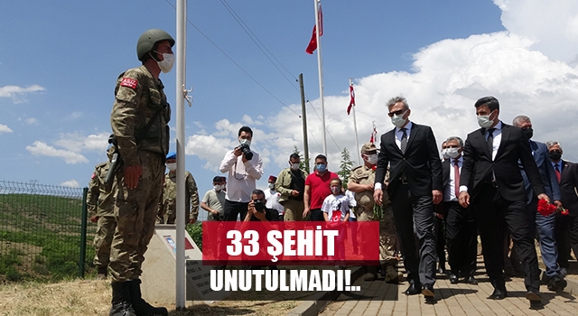 33 şehit için anma töreni düzenlendi