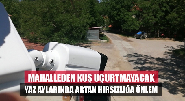 Denizli’de hırsızlardan bıkan muhtar mahalleyi güvenlik kamerasıyla donattı
