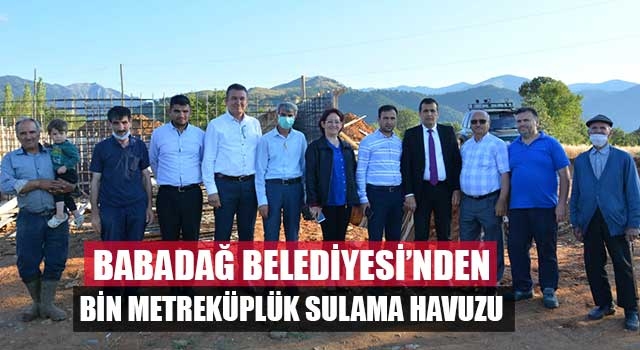 Babadağ Belediyesi’nden Bin Metreküplük Sulama Havuzu
