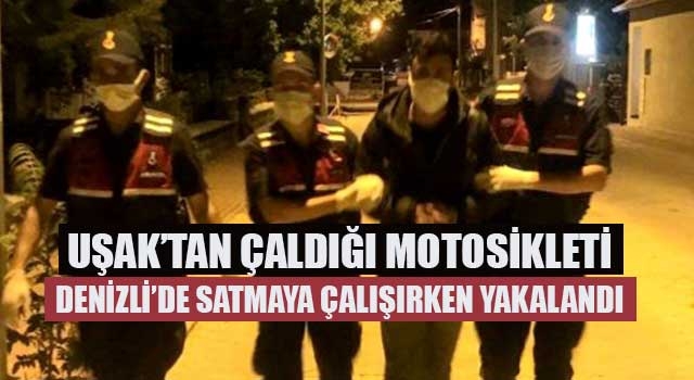 Çaldığı motosikleti satmaya çalışırken yakalandı