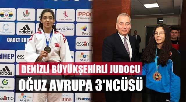 Denizli Büyükşehirli judocu Oğuz Avrupa 3'ncüsü