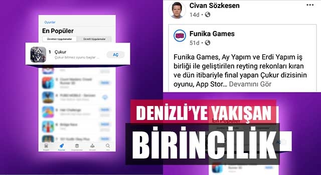 Denizlili firmanın ürettiği Çukur Oyunu 1. Sıraya yerleşti