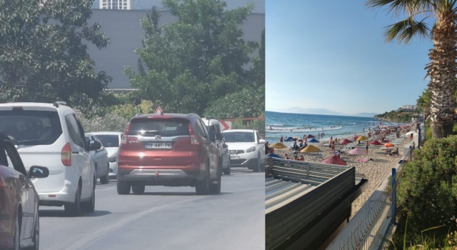 Denizlililer tatil için Kuşadası'na akın etti