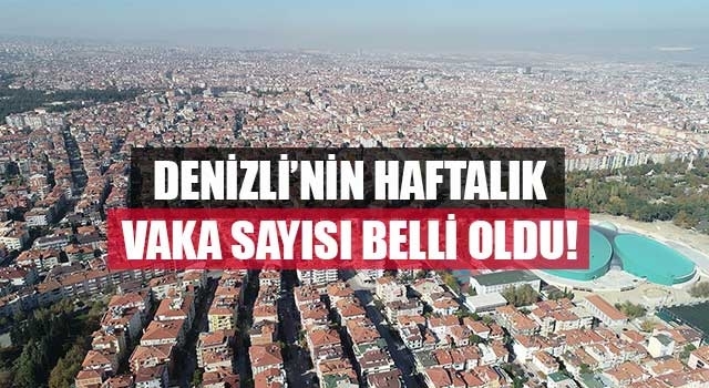 Denizli’nin 22-28 Mayıs arası haftalık vaka sayısı belli oldu