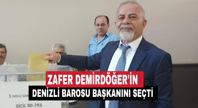 Denizli Barosunda Yeni Başkan Adnan Demirdöğer