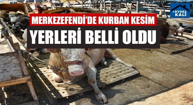 Merkezefendi’de Kurban Kesim Yerlerini Belirledi