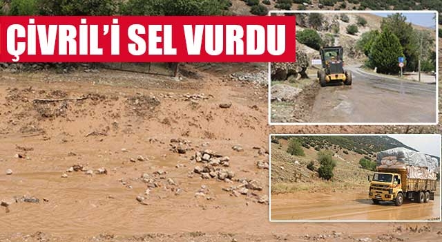 Çivril'i sel vurdu