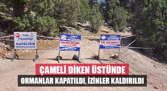 Denizli Çameli’de orman yangınlarına karşı sıkıyönetim