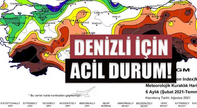 Denizli için acil durum!